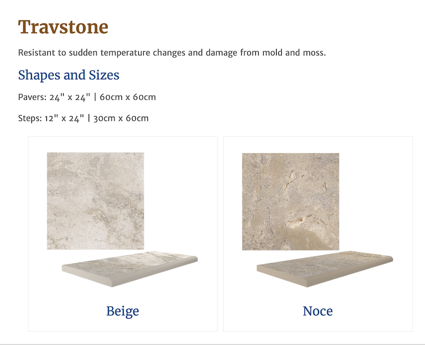 travstone Pool Decking