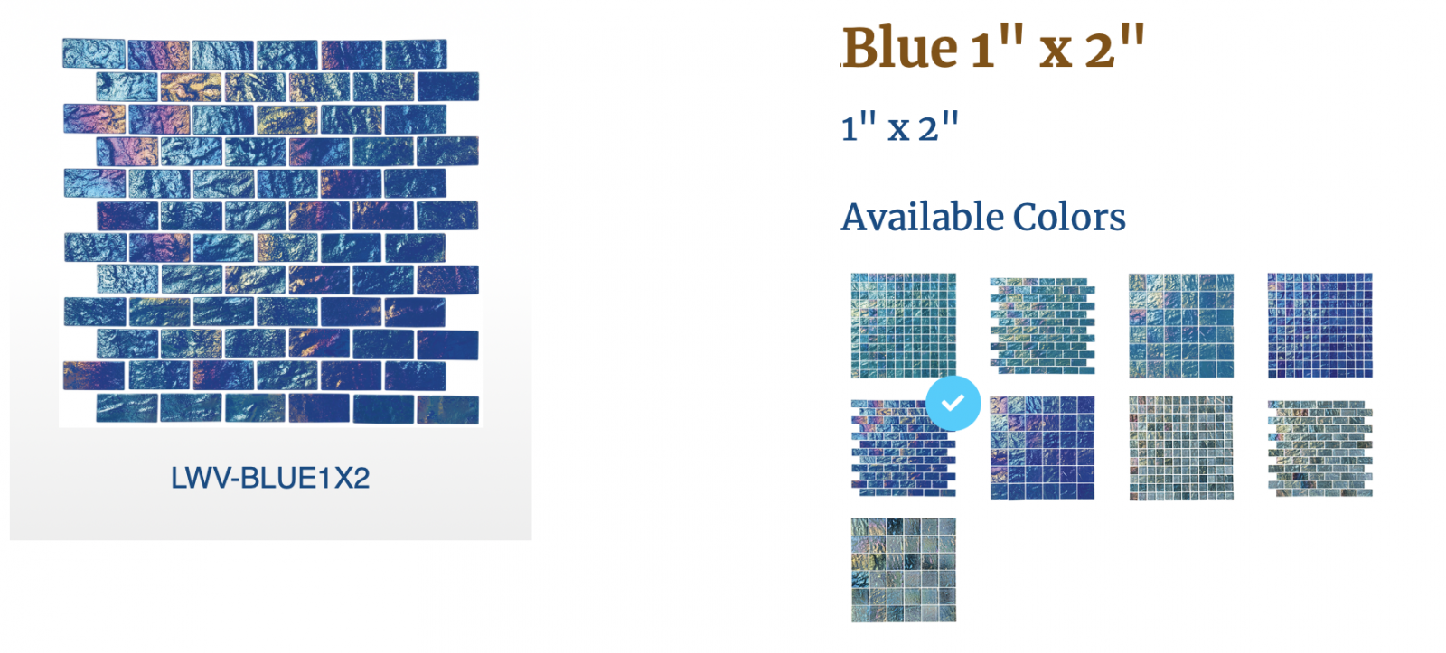 Glass Pool Tile